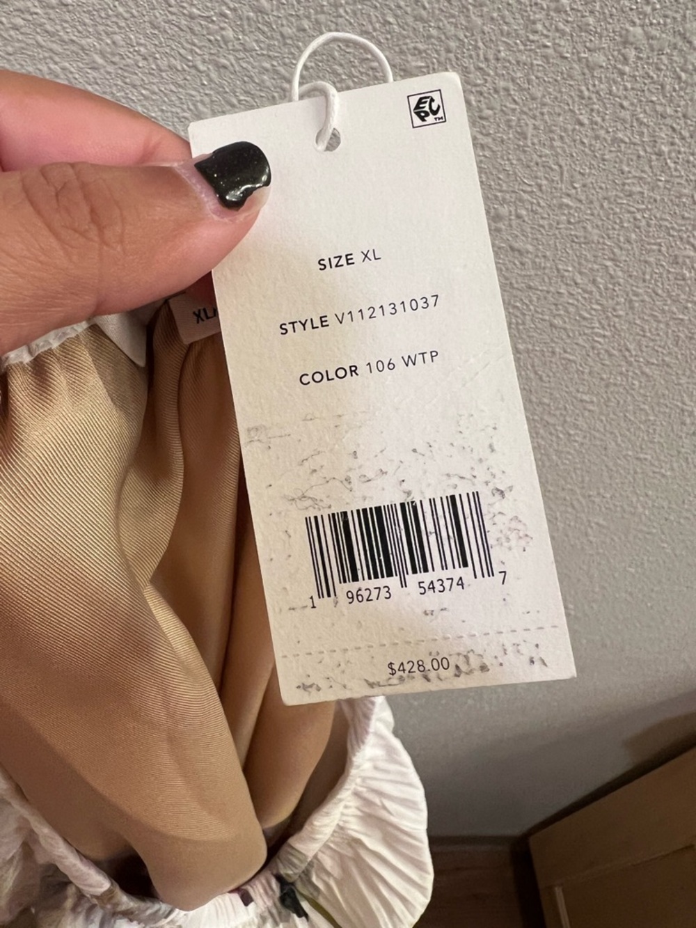 NWT Vince Wilted Peony Pleated Side Tie Skirt. - Picture 4 of 4